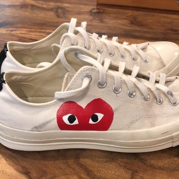 Converse X Comme Des Garçons Play Lowtop Sneakers - Picture 6 of 15